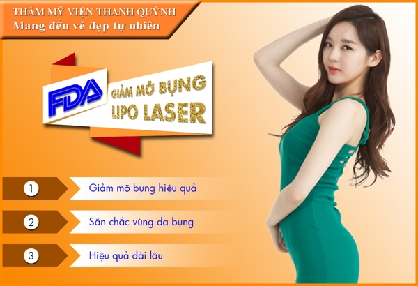Giảm béo bụng an toàn bằng công nghệ Lipo Laser
